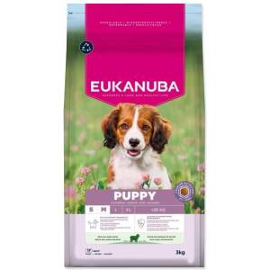 EUKANUBA Храна EUKANUBA Puppy Small & Medium богата на агнешко 3 кг (1724-351301)