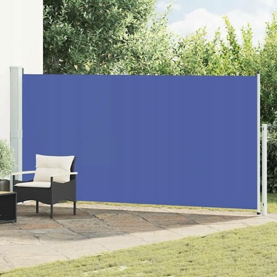 vidaXL Zatahovací boční markýza 180 x 500 cm modrá