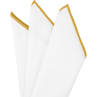 Bubibubi vreckovka do saka s horčicovým lemom biela