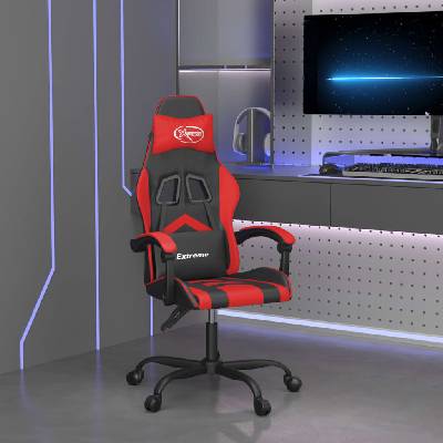 vidaXL Herní židle černá a červená umělá kůže 3143891