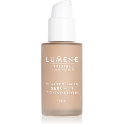 Lumene Invisible Illumination Vegan Collagen Serum in Foundation lehký make-up s vyživujícím účinkem SPF30 2 30 ml