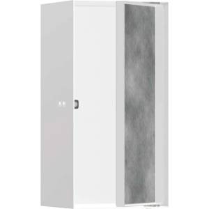 Hansgrohe XtraStoris Rock - Ниша за вграждане в стена, с вратички, 30x15x14 см, матово бяло 56088700 (56088700)