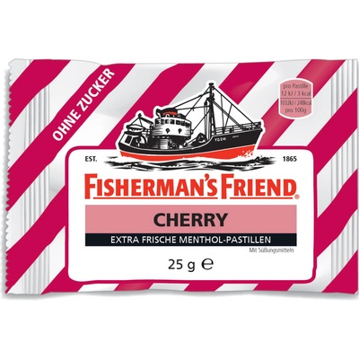 Fishermans Friend Čerešňa bez cukru pastilky 25 g