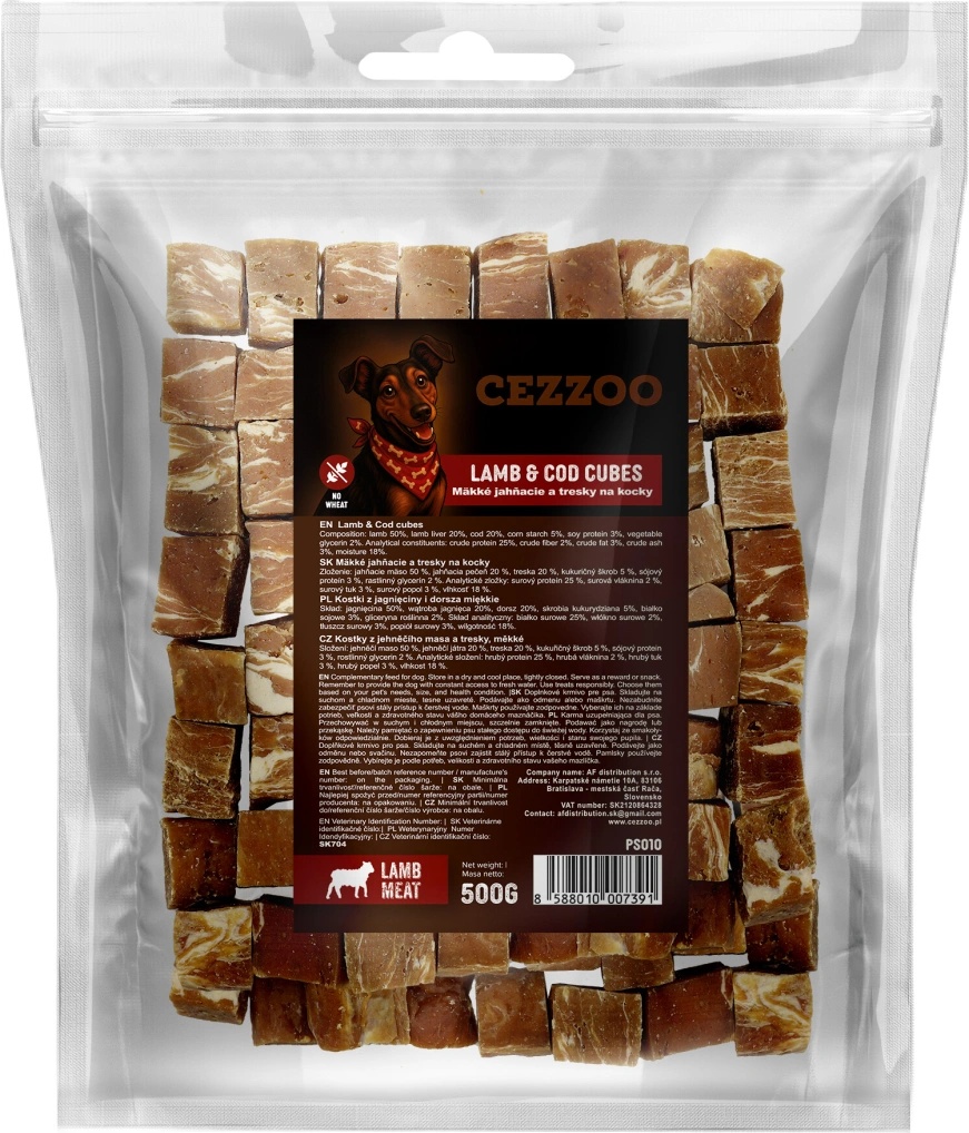 Cezzoo Lamb & Cod cubes 500 g