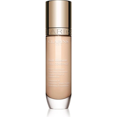 Clarins Skin Illusion Hydrating Foundation високо покривен фон дьо тен цвят 100.5W 30ml