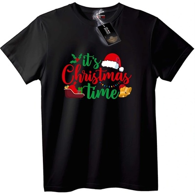 NOONEBRAND Тениска Коледно Време - 7XL, White