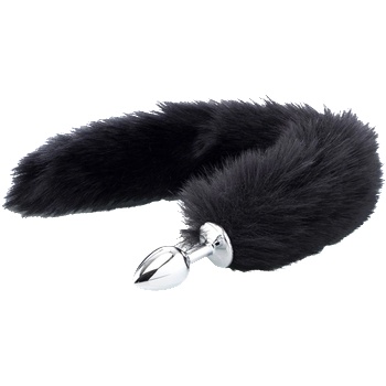 ostatní ZENN Deluxe Fluffy Fox Plug - Black