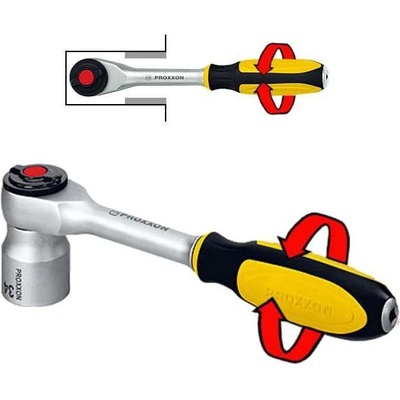 PROXXON 23083 ráčna přepínací 3/8" rotační rukojeť