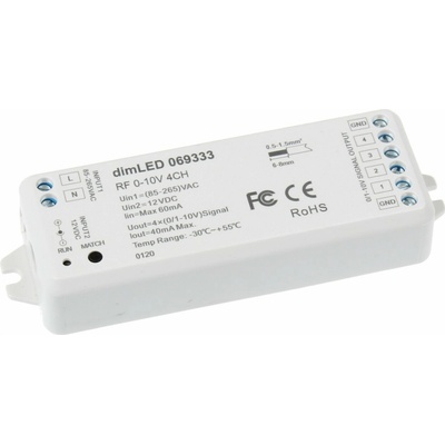 T-LED, Ovladač dimLED RF 0-10V 4CH