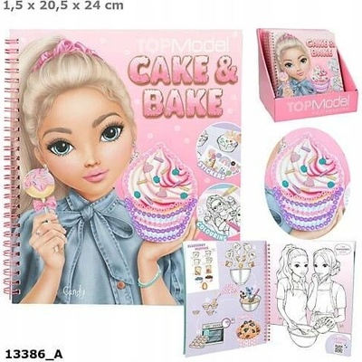 Kreativní sešit se samolepkami Top Model Cake & Bake Candy Candy