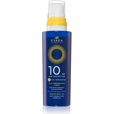 Gyada Cosmetics Solar ošetrujúci a opaľovací olej na telo SPF10 150 ml