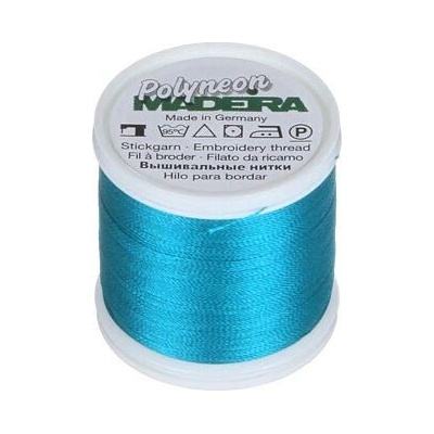 Vyšívací nitě PES Madeira Polyneon (400m) barva 1685 wild peacock
