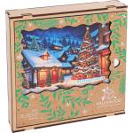 Milliwood Дървен пъзел Milliwood, Коледа, 200 части - Коледно селце (M-Christmas-5098) - bright-toys