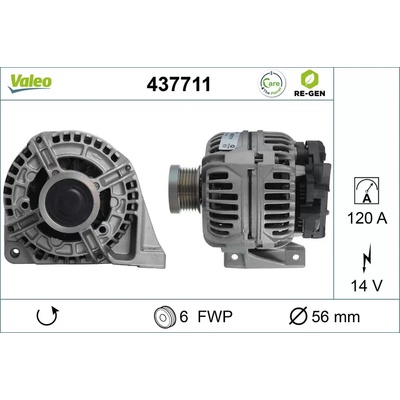 VALEO Alternátor VA 437711