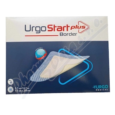 UrgoStart plus Border krytí lipidokol.15 x 20 cm 10 ks