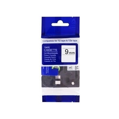 alt. páska pre BROTHER TZE-S221 čierne písmo, biela extrémne lepivá páska Tape (9mm) ECO-TZE-S221
