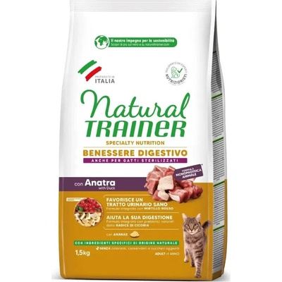 Natural Trainer Cat Adult Sterilized kachna 1,5 kg