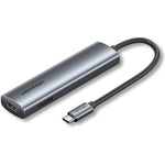 Vention Докинг станция Vention TGLHB, от USB-C към 1x USB-C(PD), 1x USB-C, 2x USB-A, 1x HDMI, сива (TGLHB)