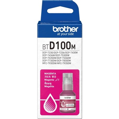 Brother Бутилка с мастило Brother - BTD100M, за MFC-T930DW, Magenta (BTD100M)