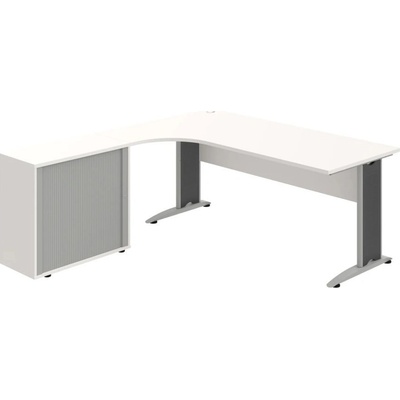 OFFICE PRO s.r.o. HOBIS kancelársky stôl pracovný, zostava pravá - CE 1800 HR P, biela
