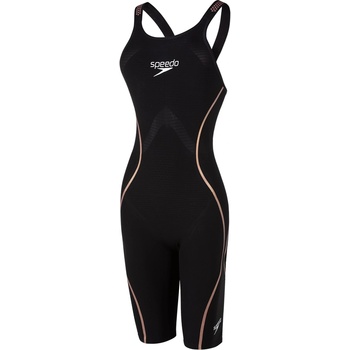 Image 1 of Speedo Бански костюм Speedo Women's Fastskin Intent Closed Back Boyleg Swimsuit - Black/Gold