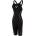 Speedo Бански костюм Speedo Women's Fastskin Intent Closed Back Boyleg Swimsuit - Black/Gold