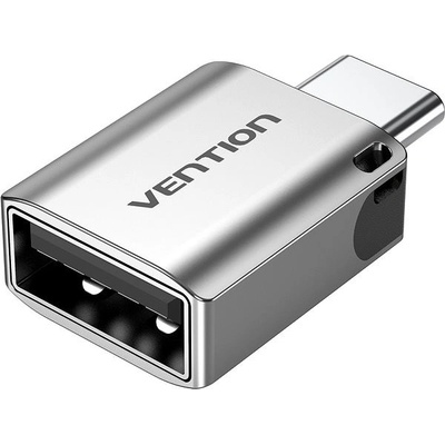 Vention USB-C (M) to USB 3.0 (F) OTG Adapter Gray Aluminum Alloy Type CDQH0 – Zboží Živě