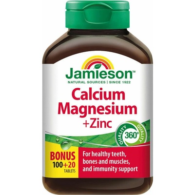 Jamieson Ca + Mg + Zn 120 tabliet