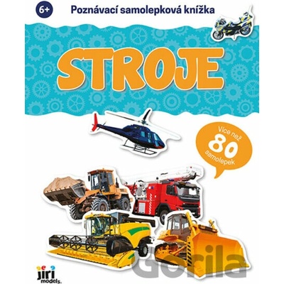 Jiri Models poznávacia samolepková knižka stroje