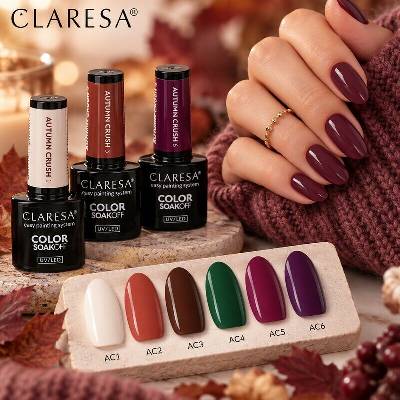 Claresa hybridní gel lak 5g Autumn Crush různé
