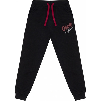 Winkiki Kids Wear dívčí tepláky Okey černá