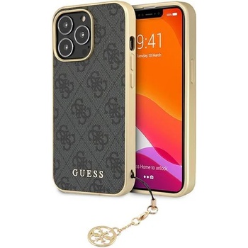 GUESS Кейс Guess GUHCP13XGF4GGR за iPhone 13 Pro Max 6.7"", сив / сив, твърд, 4G Charms Collection (KXG0055012)