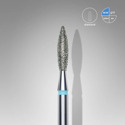 Staleks Diamantová fréza Flame modrá 2,3 mm/10 mm FA10B023/10