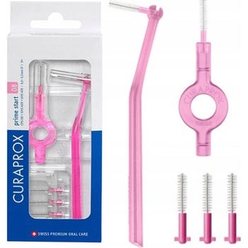 Curaprox CPS 08 Prime Start medzizubné kefky 5 ks + držiaky UHS 409 a UHS 470