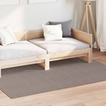 vidaXL Килим за вътрешно помещение LUGO Крем и Тауpe 140 x 200 cm (42022690)
