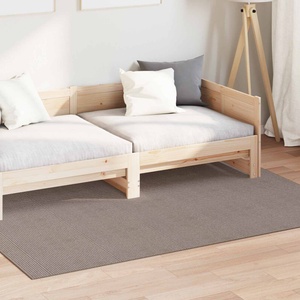 vidaXL Килим за вътрешно помещение LUGO Крем и Тауpe 140 x 200 cm (42022690)