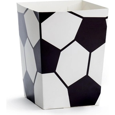 Party Deco Кутии за Пуканки - Футболна Звезда - (1 пакет / 6 бр. )