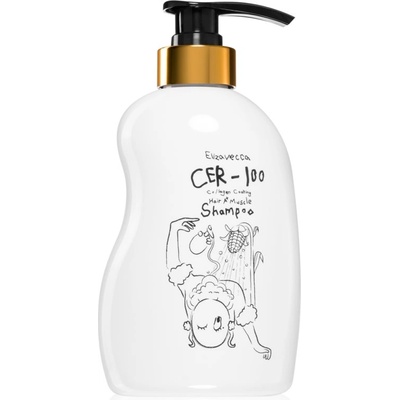 Elizavecca Cer-100 Collagen Coating Hair Muscle Shampoo дълбоко почистващ шампоан с колаген 500ml