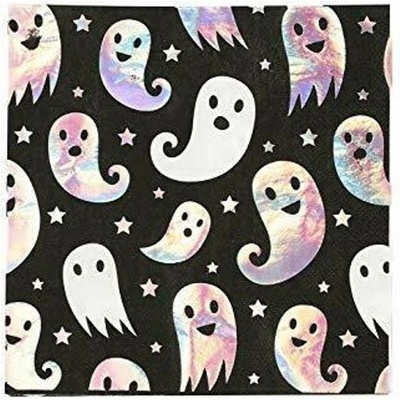 Smiffys Halloween Boo Ubrousky Duchové 33x33cm 8 ks