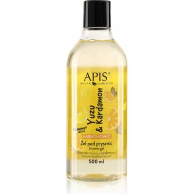 Apis Natural Cosmetics Harmony Shot Yuzu & Cardamom harmonizujúci sprchový gél 500 ml