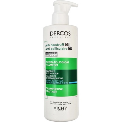 Vichy Dercos Anti Dandruff Dermatological Shampoo for Normal to Oily Hair 390 ml