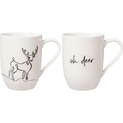 Villeroy & Boch Чаши Statement Xmas Reindeer 340 мл 2 бр (10-1621-8405)