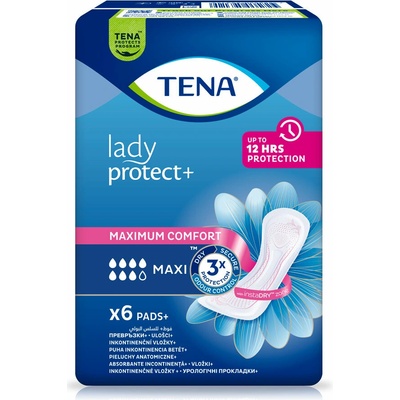 TENA Lady Protect+ Maxi inkontinenčné vložky 6 ks