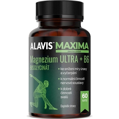 Alavis Maxima Magnezium Ultra + B6 60 kapslí