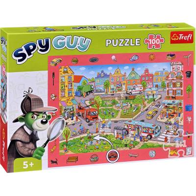 Trefl Пъзел Trefl от 100 части - Spy Guy, градът (15590)