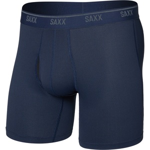 Saxx Мъжко синтетично термобельо Saxx Quest Quick-Dry Mesh Boxer Brief Fly 6'' Synthetic base layer - Maritime - размер XL (014-2478-0215)