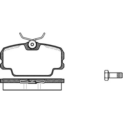 Sada brzdových platničiek kotúčovej brzdy REMSA 0145.00