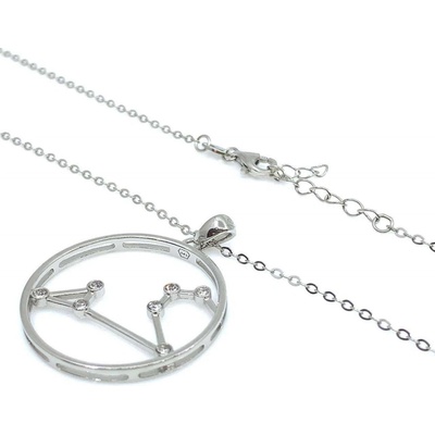 Jan Kos jewellery Stříbrný řetízek s přívěskem JMAS9508SN45