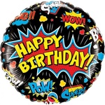 Qualatex Фолиев балон „Birthday Super Hero (88148QL)