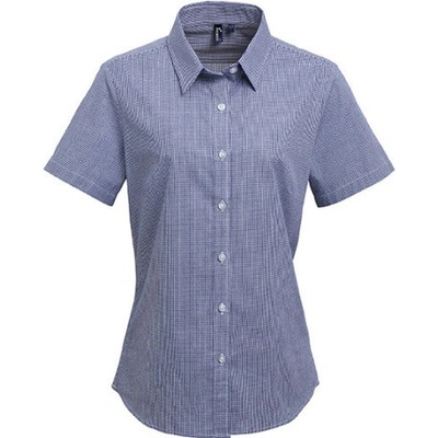 Premier Workwear dámská bavlněná košile s krátkým rukávem PR321 Navy
